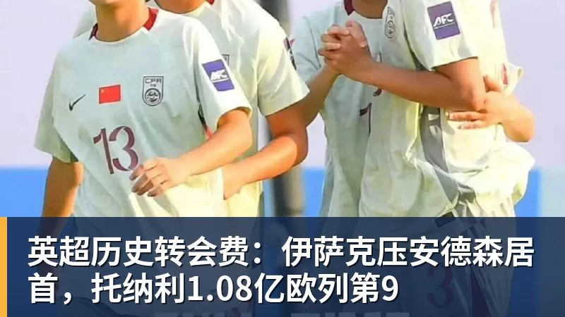 英超历史转会费：伊萨克压安德森居首，托纳利1.08亿欧列第9