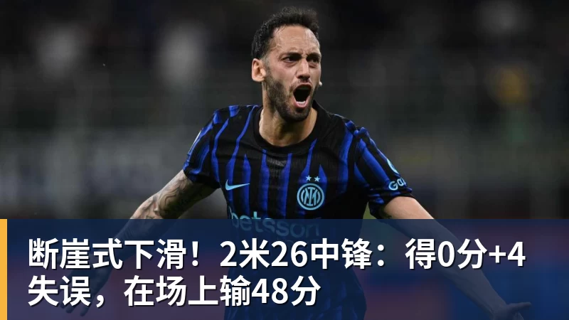 断崖式下滑!2米26中锋:得0分+4失误,在场上输48分